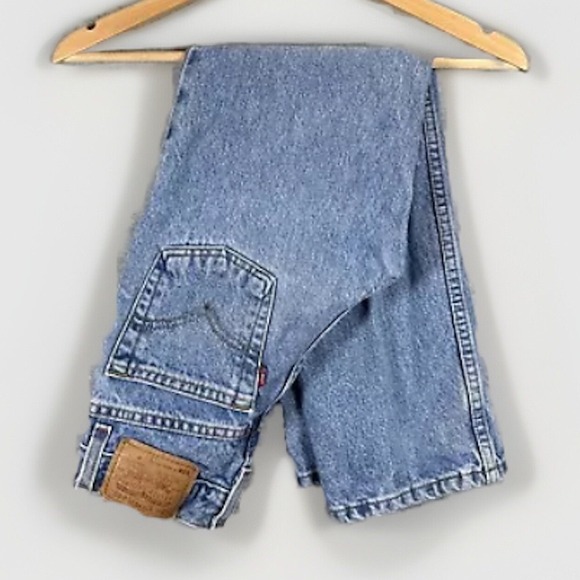 Vintage Levis Jeans Kids Size 10 550 Relaxed Fit Denim Red Tab Pants 90s - Picture 1 of 15